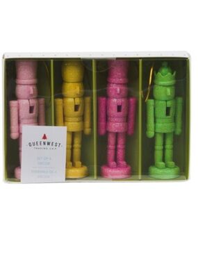 QueenWest 4 pc. Colorful Nutcrackers (NWT)